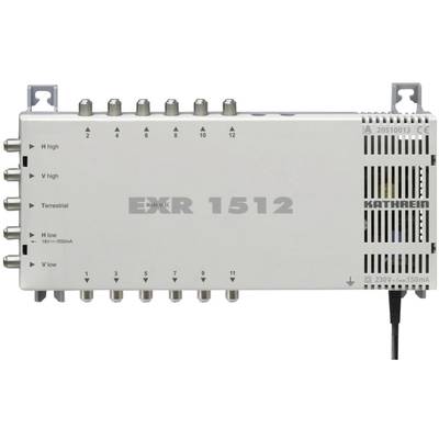 Kathrein EXR 1512 SAT multiswitch Inputs (multiswitches): 5 (4 SAT/1 terrestrial) No. of participants: 12