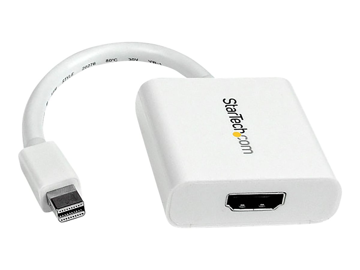Startech Mini DisplayPort® to HDMI® Video Adapter Converter 1920x1200 - White Mini DP to HDMI Adapter M/F (MDP2HDW) - adapter - DisplayPort / HDMI - 17 cm